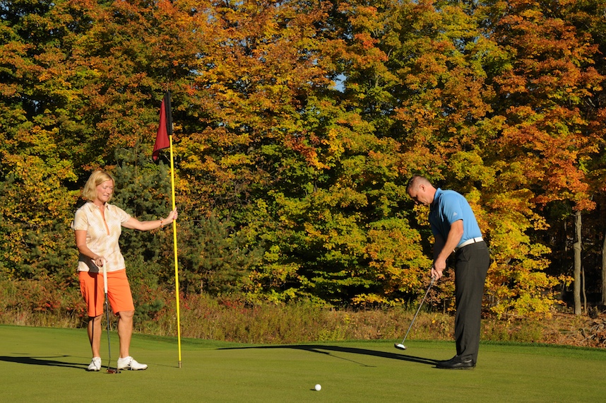 Golfing in the fall
