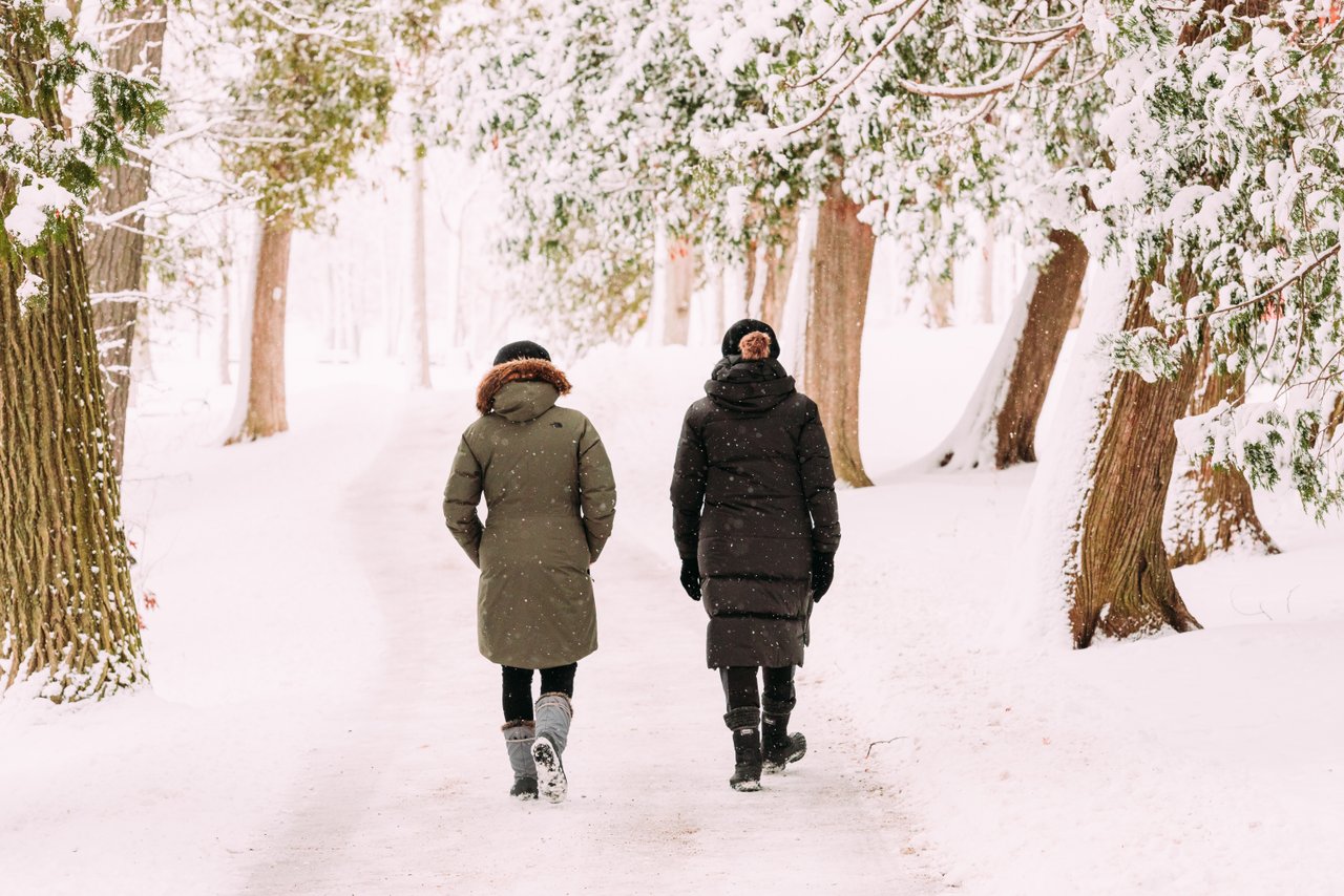 Orillia trail in winter