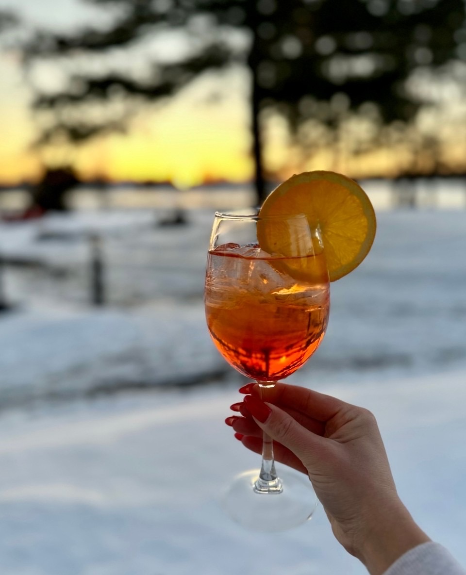 Rawley Resort winter cocktail