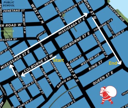 Orillia Santa Claus Parade 2023 Route