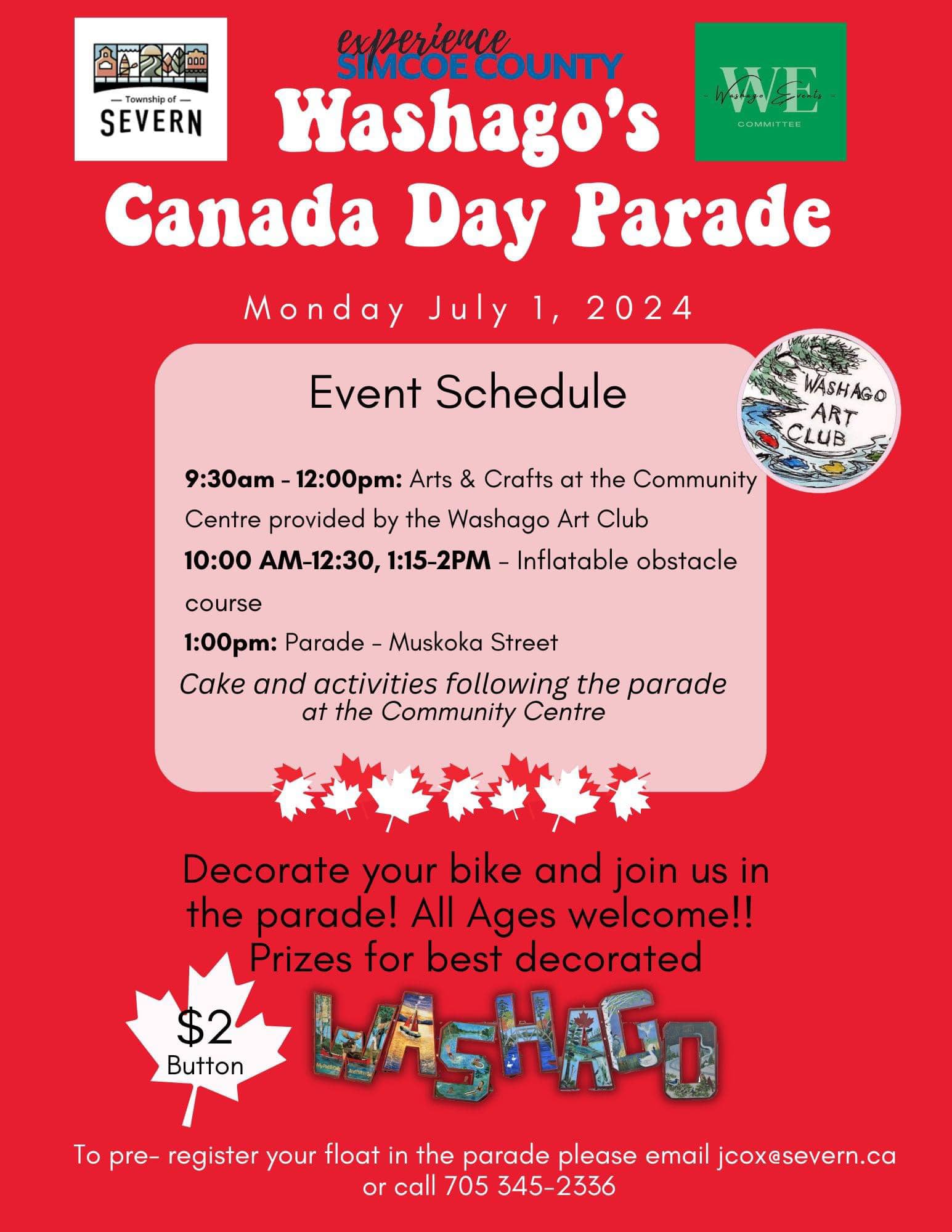 Washago Lions Club Canada Day Parade