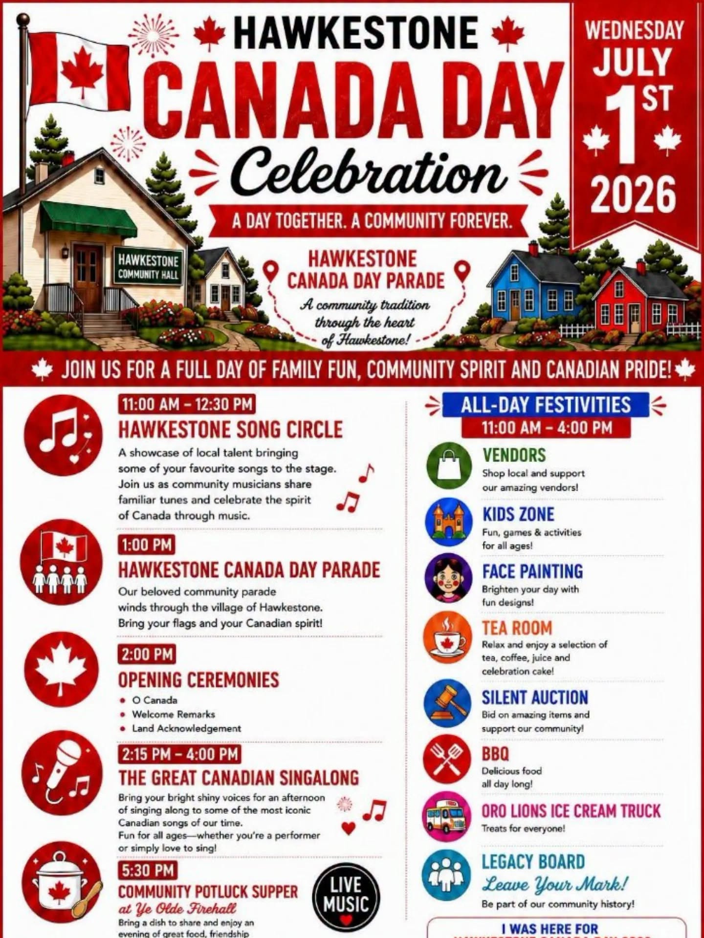 Hawkestone Hall Canada Day Fun