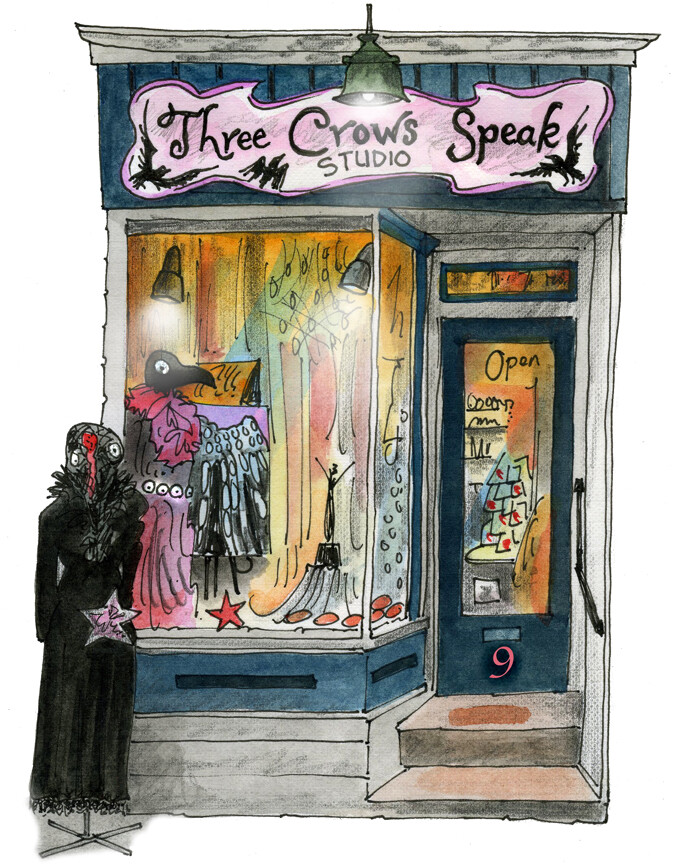 Three Crows Speak Art Studio